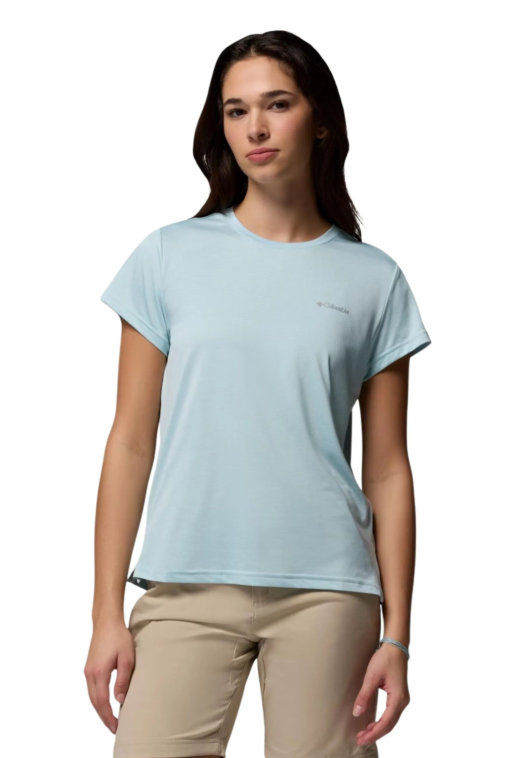 Damen T-Shirt Azurblau 515681