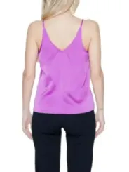 Zartrosa Damen Tanktop mit V-Rücken