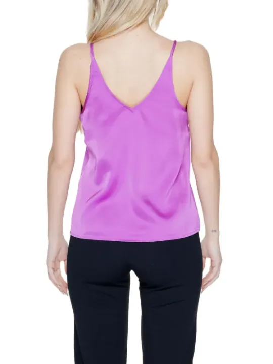 Zartrosa Damen Tanktop mit V-Rücken
