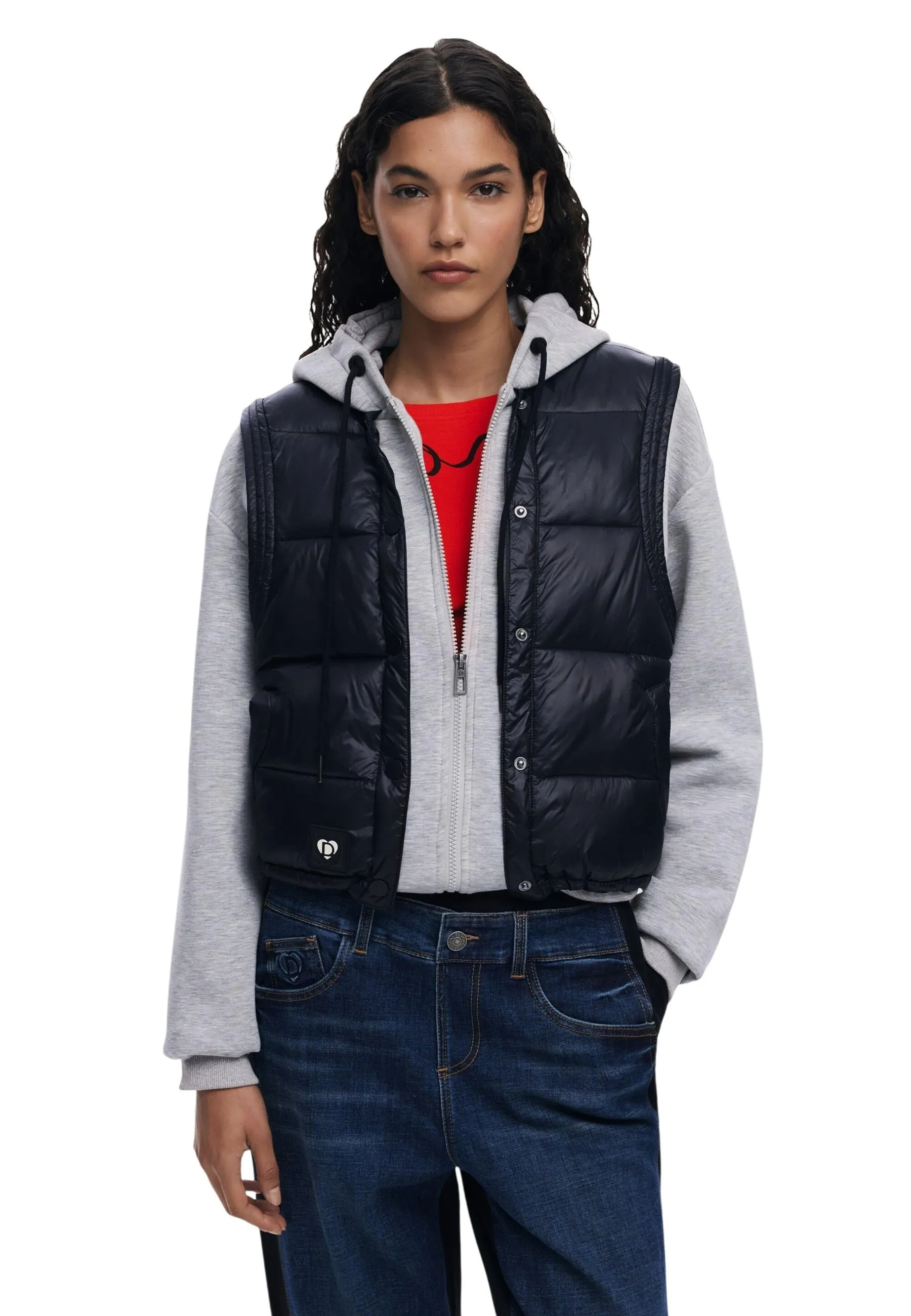 Desigual Damen Fleece Grau 515446