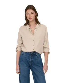 Only Damen Hemd Beige mieten - Flex-Fashion Verleih-Shop