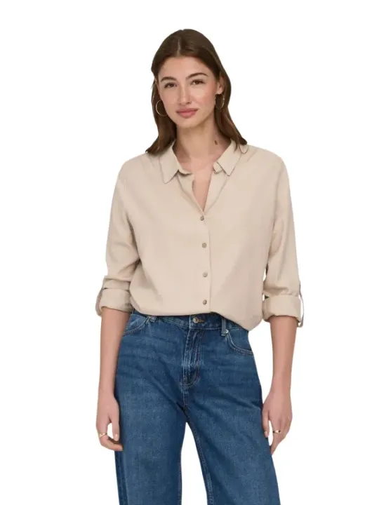 Only Damen Hemd Beige | online kaufen