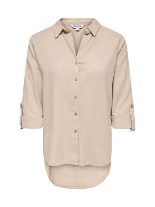 Only Damen Hemd Beige | online kaufen