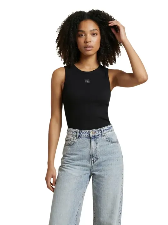 Calvin Klein Jeans Damen Tank-Tops Schwarz | online kaufen