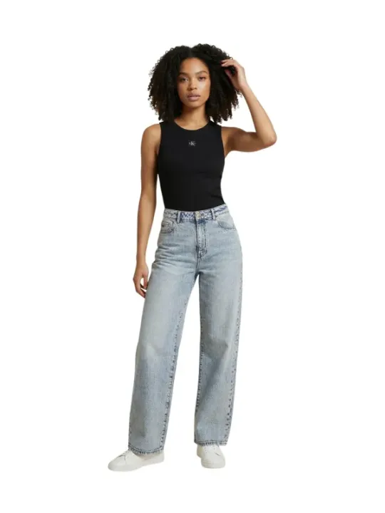 Calvin Klein Jeans Damen Tank-Tops Schwarz | online kaufen