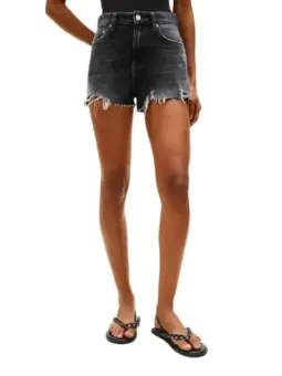 Tommy Hilfiger Damen Shorts Schwarz mieten - Flex-Fashion