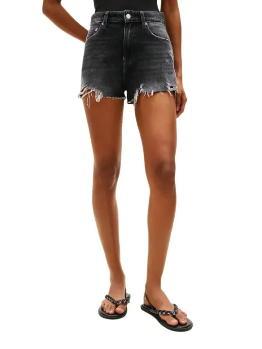 Tommy Hilfiger Jeans Damen Shorts Schwarz | online kaufen