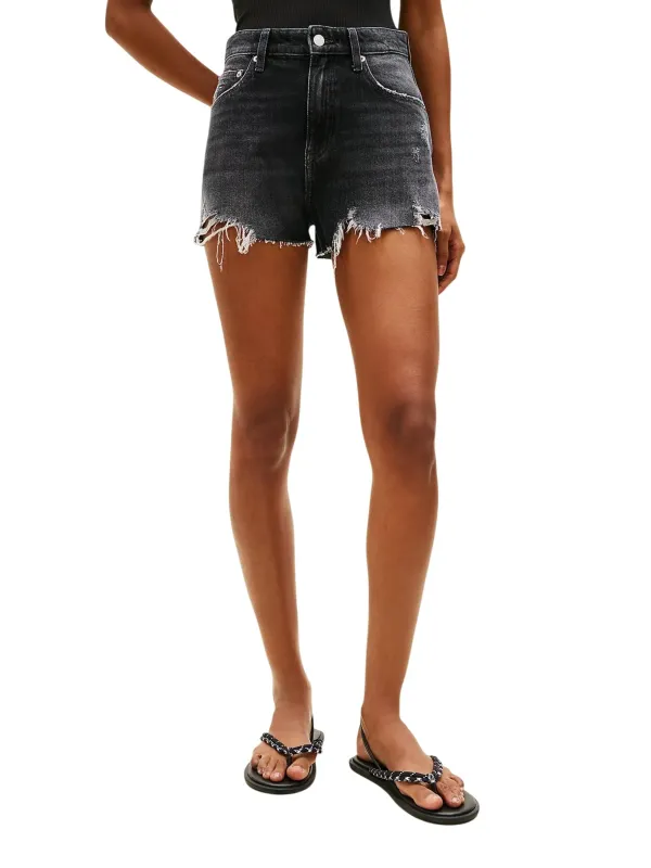 Tommy Hilfiger Jeans Damen Shorts Schwarz | online kaufen