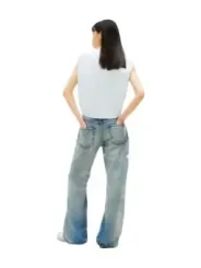 Tommy Hilfiger Jeans Damen Hemd Azurblau | online kaufen