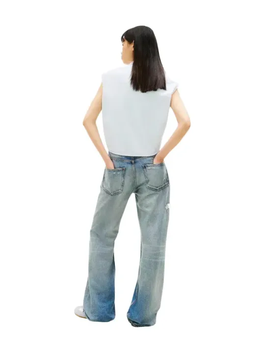 Tommy Hilfiger Jeans Damen Hemd Azurblau | online kaufen