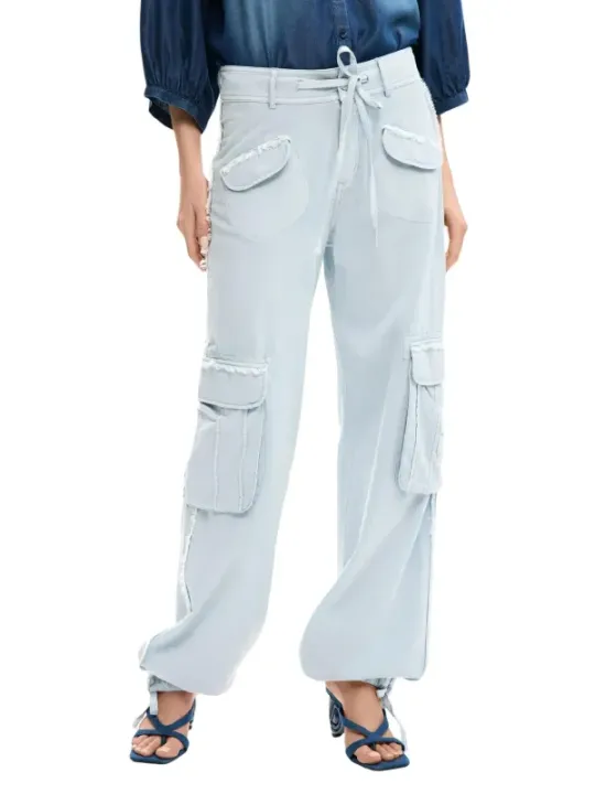 Desigual Damen Hose Azurblau | online kaufen