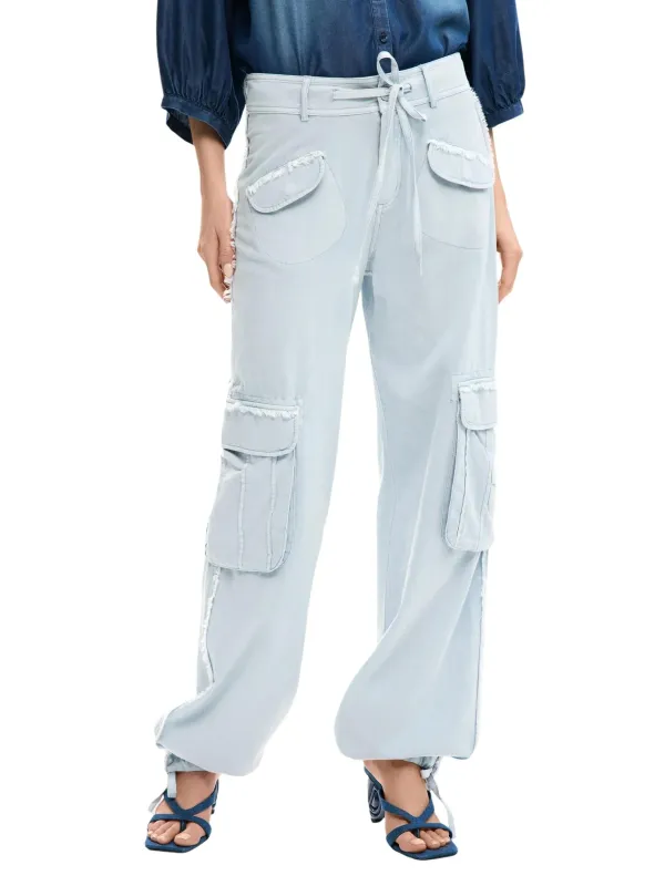 Desigual Damen Hose Azurblau | online kaufen