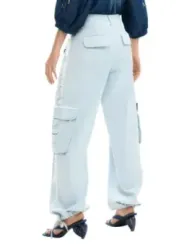 Desigual Damen Hose Azurblau | online kaufen