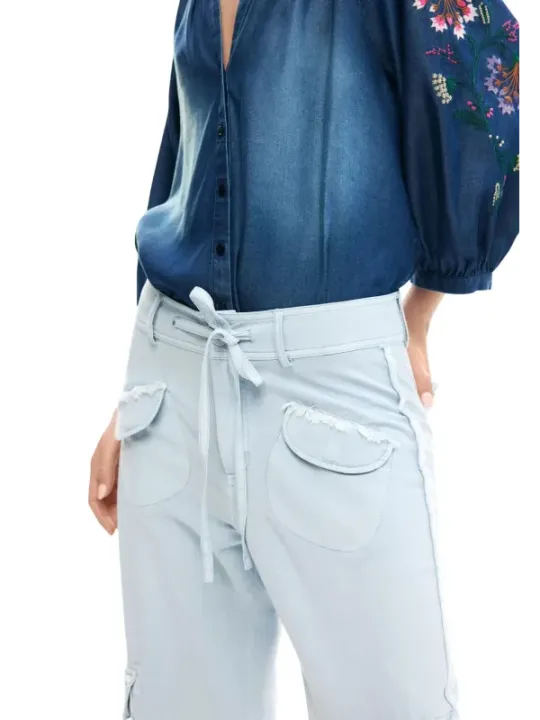 Desigual Damen Hose Azurblau | online kaufen