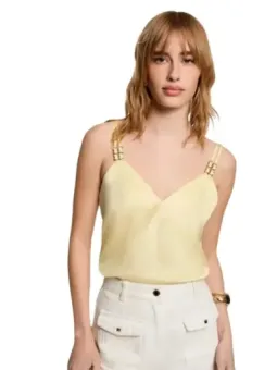 Morgan De Toi Damen Top Gelb mieten - Flex-Fashion Verleih