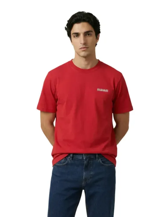 Napapijri Herren T-Shirt Rot | online kaufen