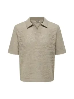 Only & Sons Herren Polo Beige | online kaufen