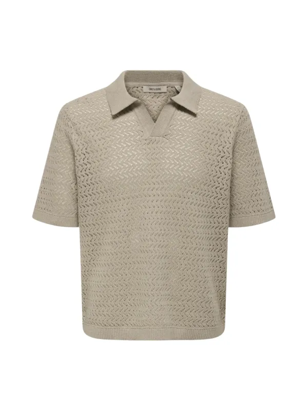 Only & Sons Herren Polo Beige | online kaufen