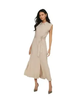 Beiges Only Damen Kleid mieten - Flex-Fashion Verleih