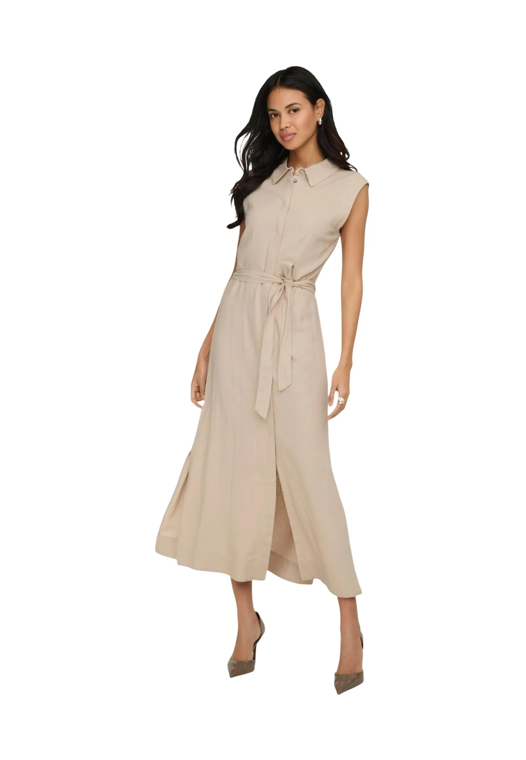 Only Damen Kleid Beige 515650