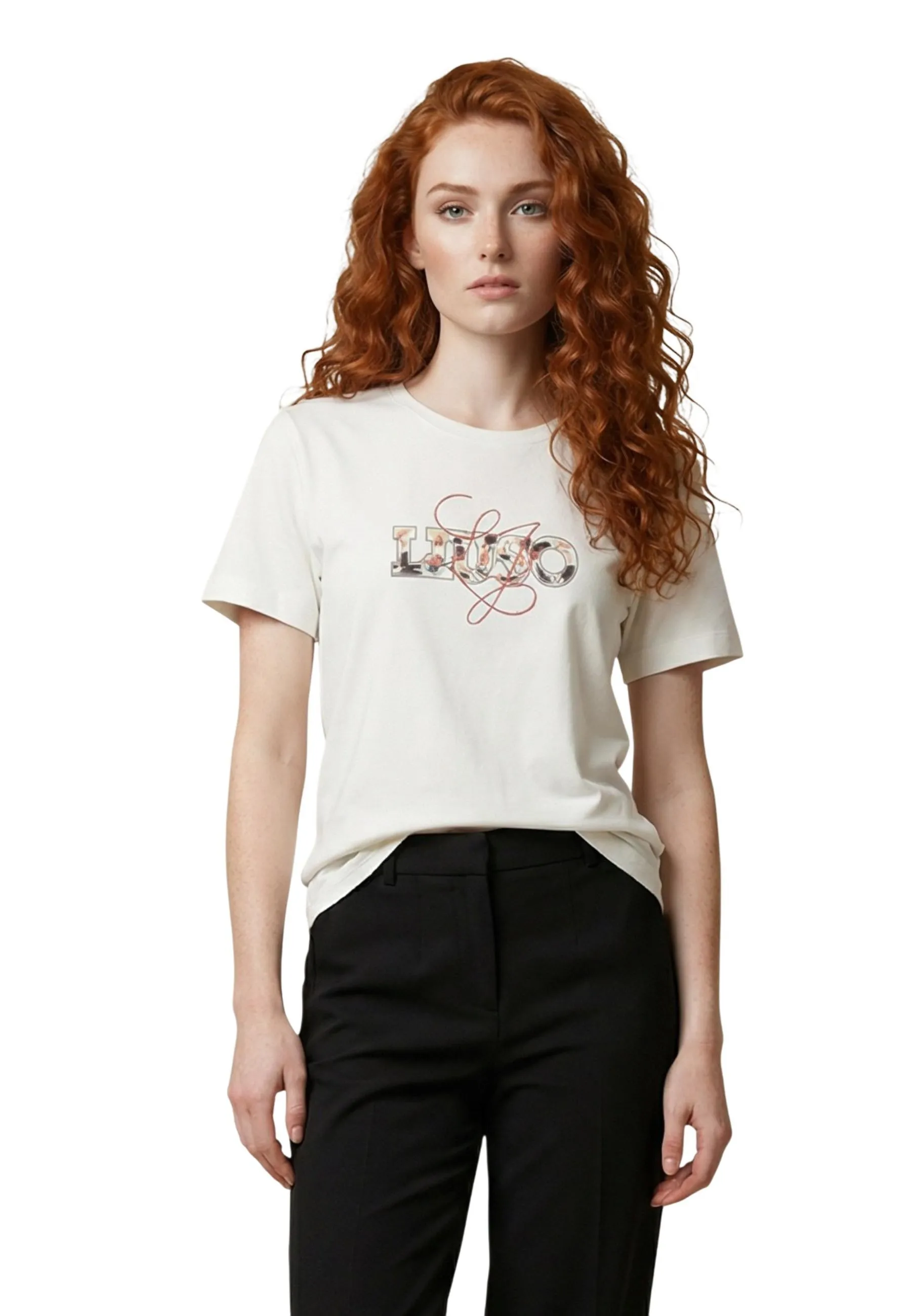 Liu Jo Damen T-Shirt Beige 515639