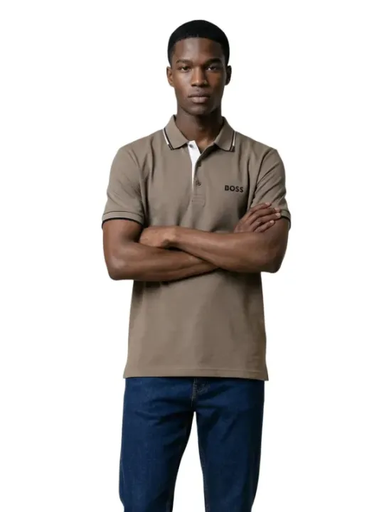 Boss Herren Polo Beige | online kaufen