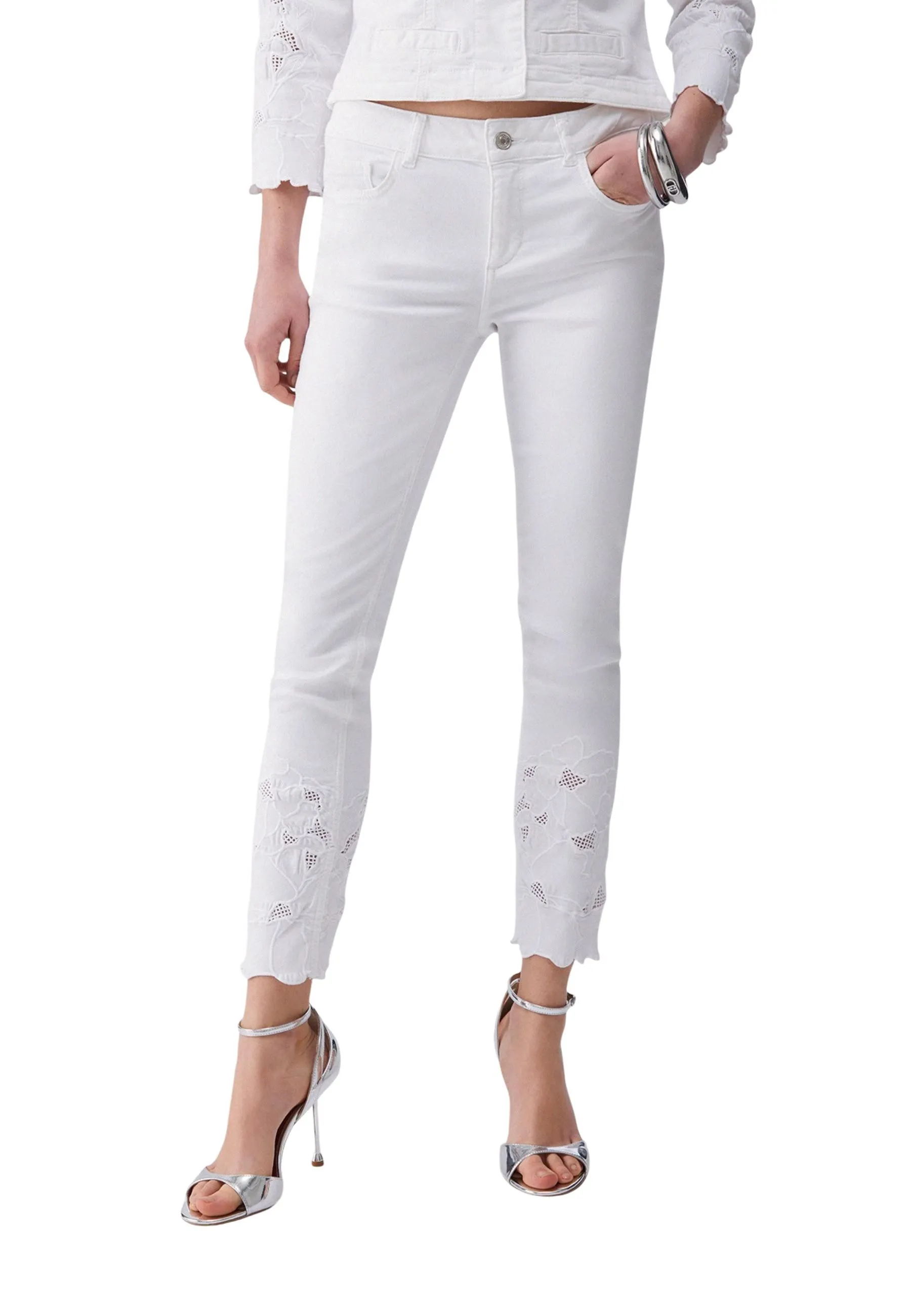 Liu Jo Damen Jeans Weiß 515469