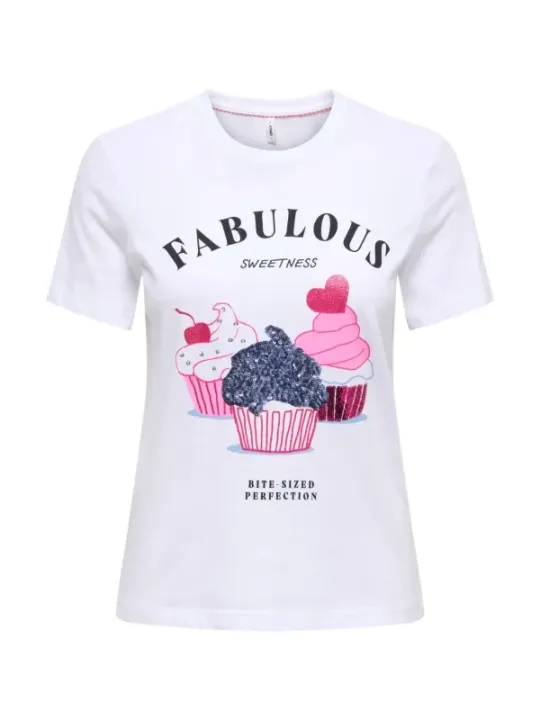 Only Damen T-Shirt Beige | online kaufen