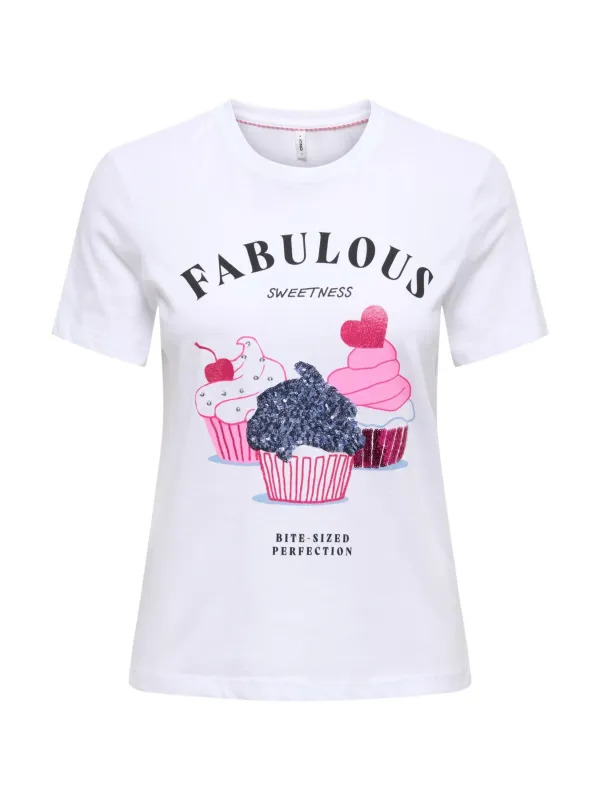 Only Damen T-Shirt Beige | online kaufen