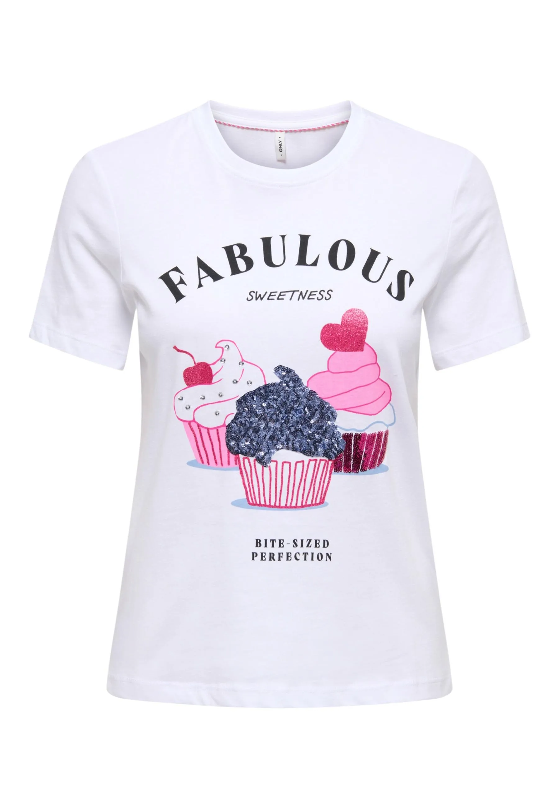 Only Damen T-Shirt Beige 515144