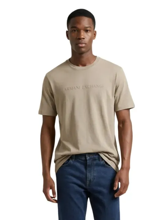 Armani Exchange Herren T-Shirt Beige | online kaufen