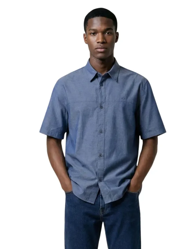 Armani Exchange Herren Hemd Blau | online kaufen