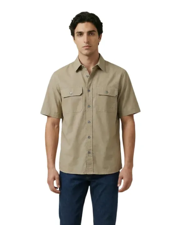 Armani Exchange Herren Hemd Beige | online kaufen