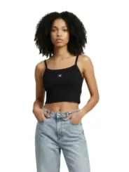 Calvin Klein Jeans Damen Top Schwarz | online kaufen