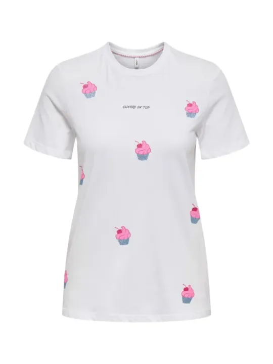 Only Damen T-Shirt Weiß | online kaufen
