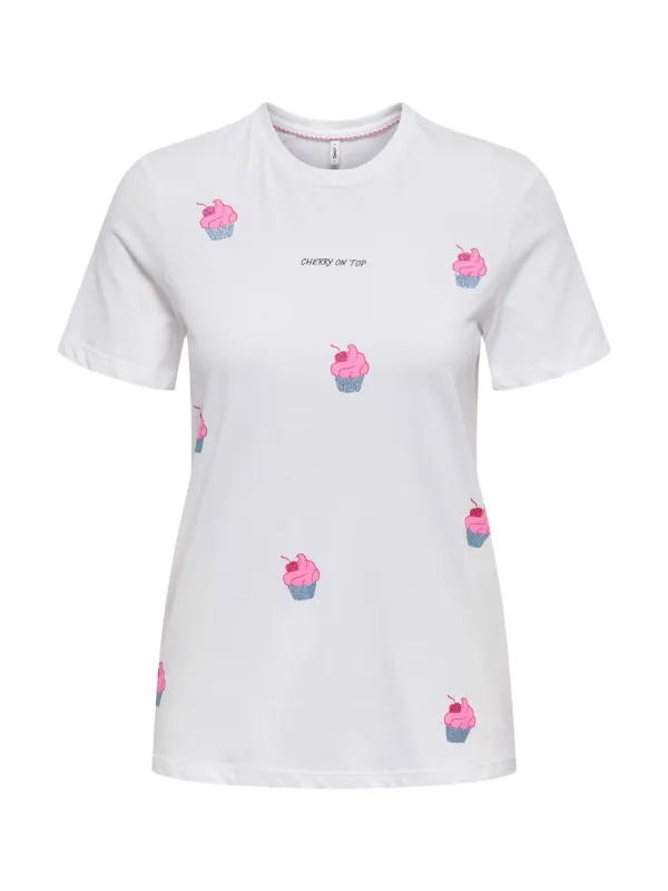 Only Damen T-Shirt Weiß | online kaufen
