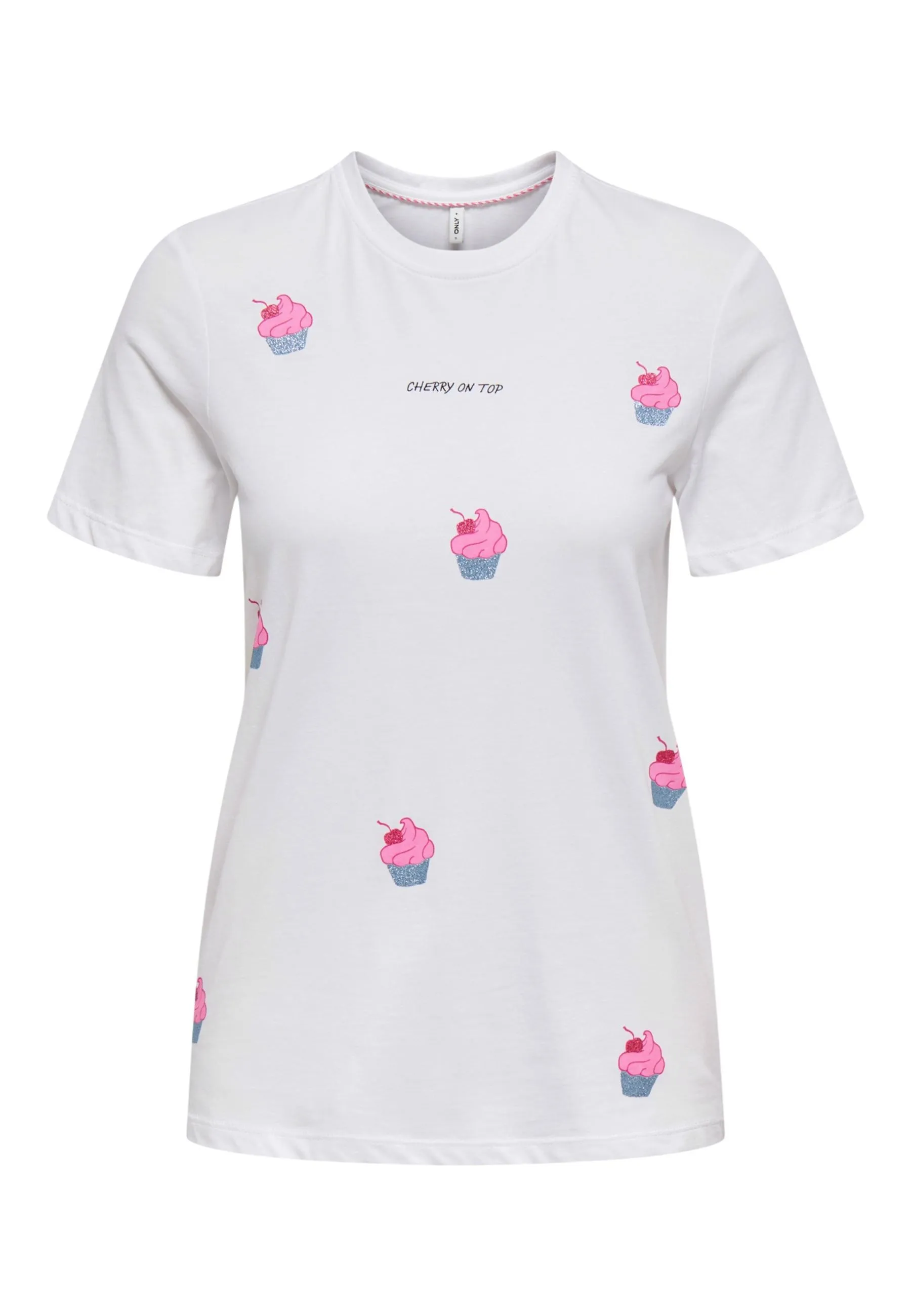 Only Damen T-Shirt Weiß 515142