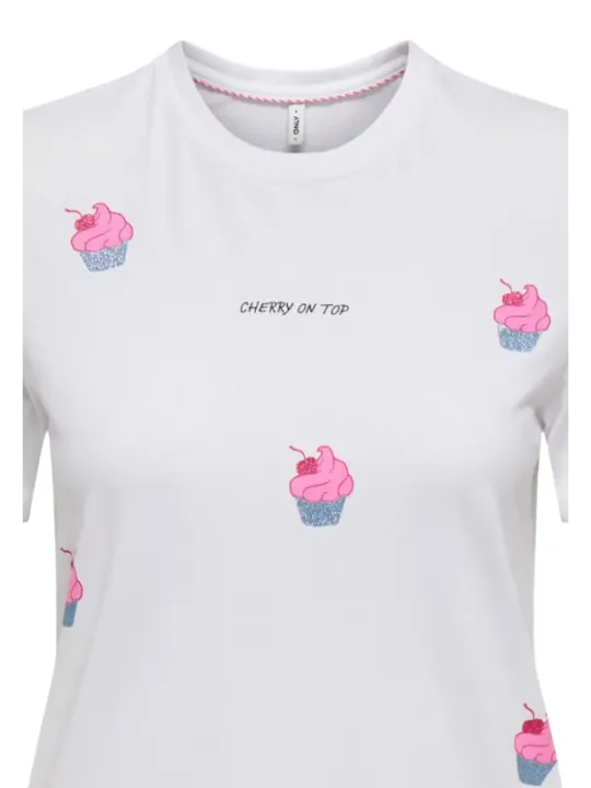 Only Damen T-Shirt Weiß | online kaufen