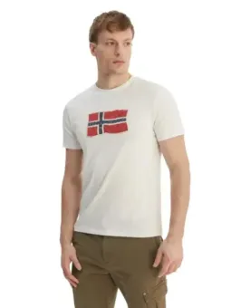 Napapijri Herren T-Shirt Beige mieten | Flex-Fashion Verleih