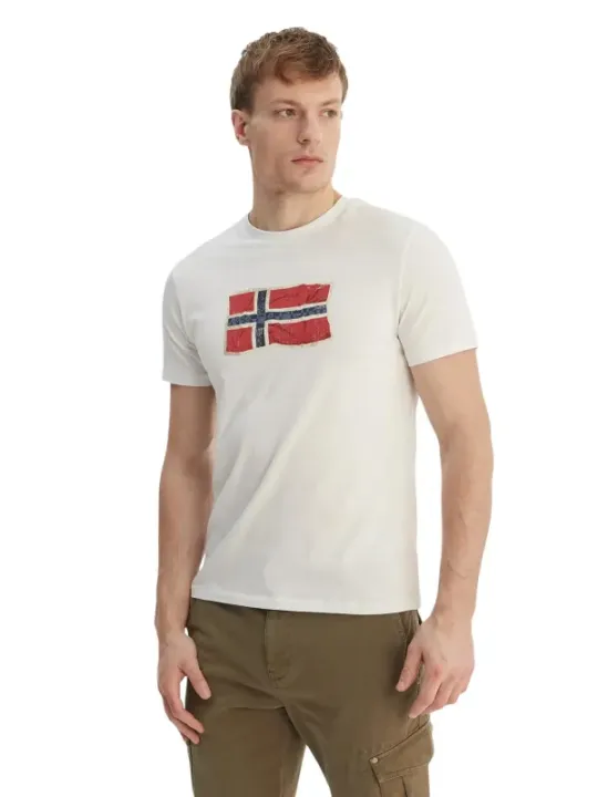 Napapijri Herren T-Shirt Beige | online kaufen