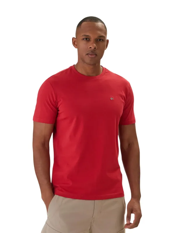 Napapijri Herren T-Shirt Rot | online kaufen