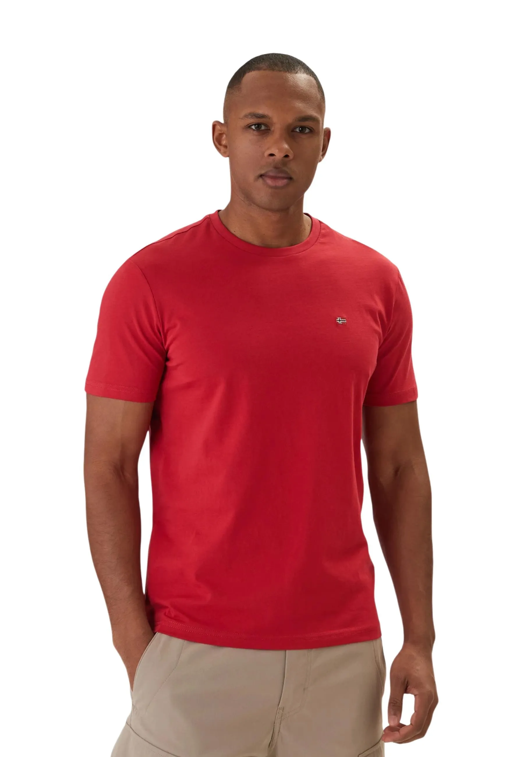 Napapijri Herren T-Shirt Rot 514658