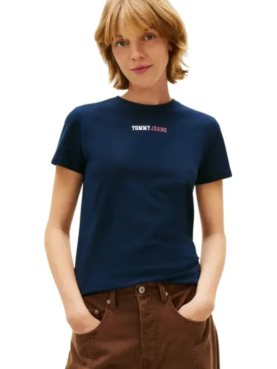Tommy Hilfiger Jeans Damen T-Shirt Blau | online kaufen