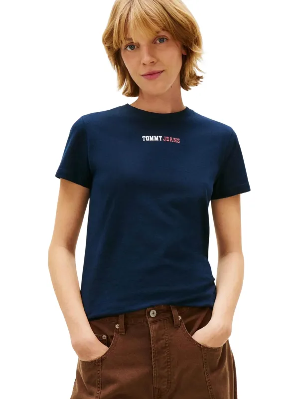 Tommy Hilfiger Jeans Damen T-Shirt Blau | online kaufen