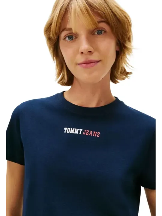 Tommy Hilfiger Jeans Damen T-Shirt Blau | online kaufen