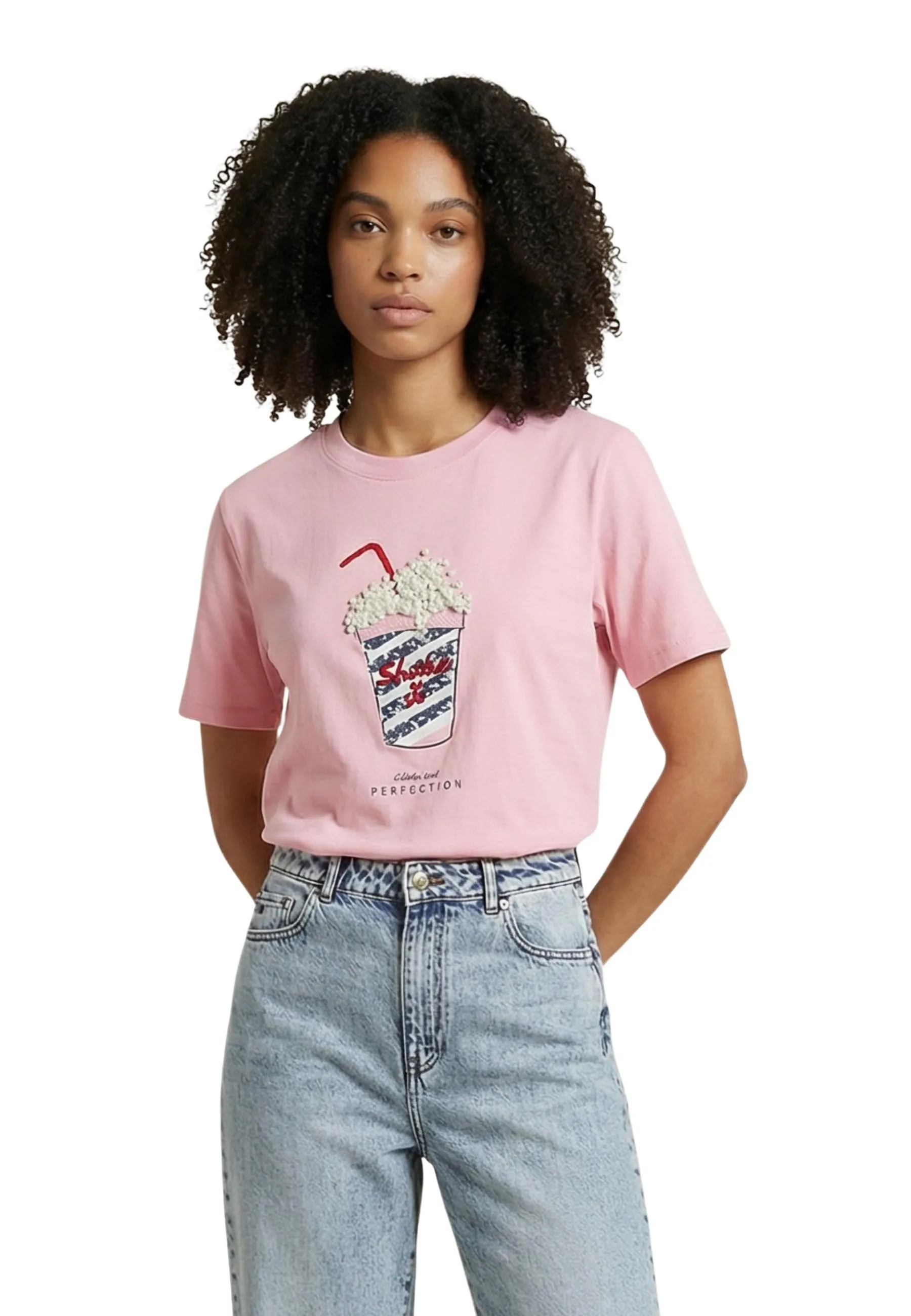 Only Damen T-Shirt Rosa 514645