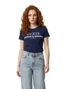 Guess Damen T-Shirt Blau | online kaufen