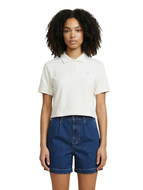 Guess Damen Polo Weiß | online kaufen