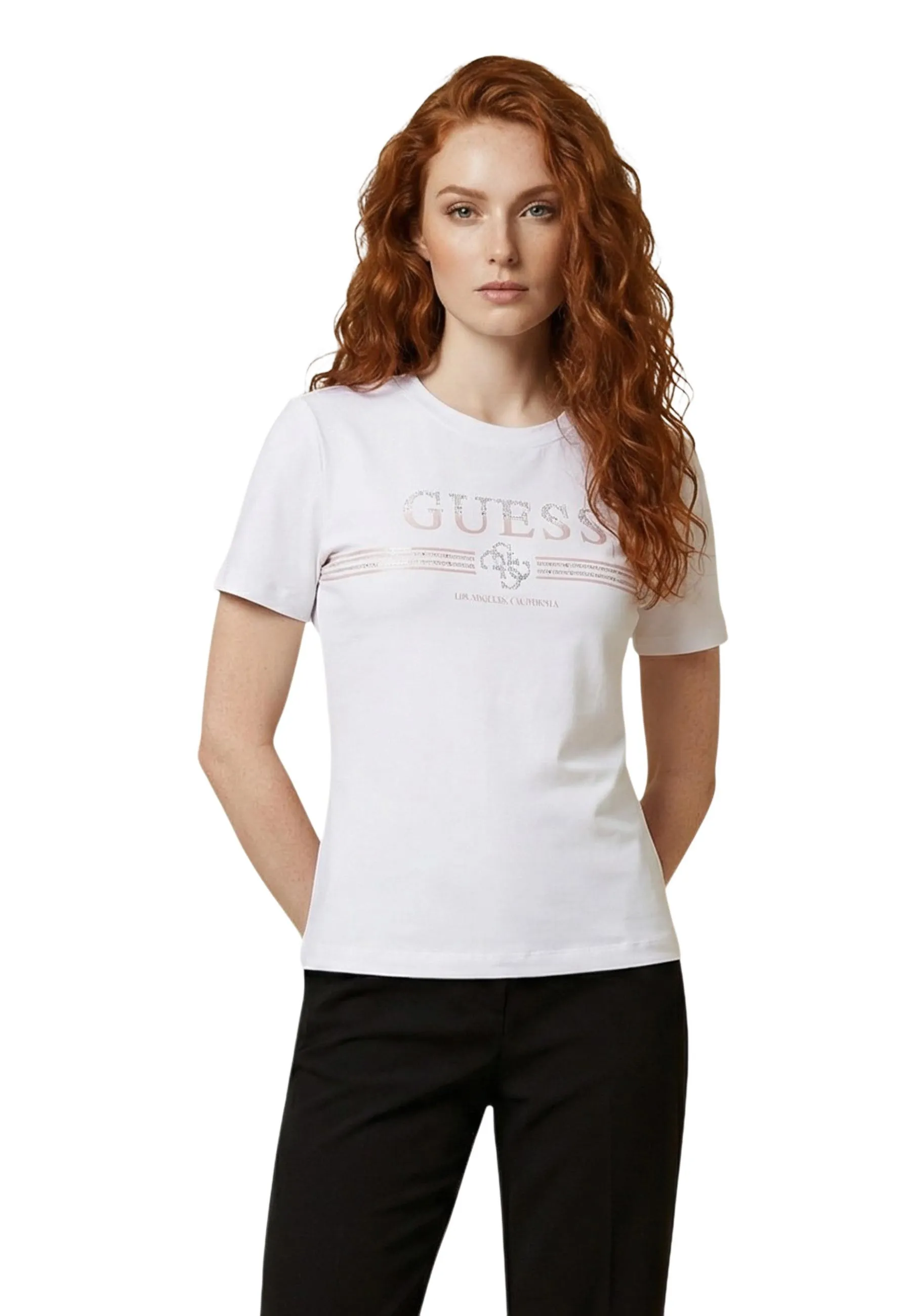 Guess Damen T-Shirt Weiß 514471