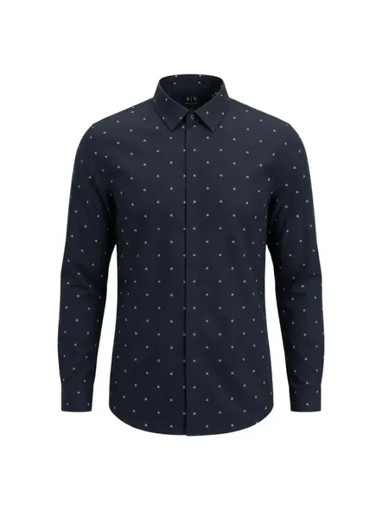 Armani Exchange Herren Hemd Blau | online kaufen